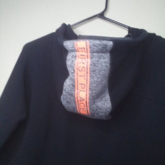 Forever 21 Hoodie M Women Pullover Long Sleeve Pocket Rise Above Black Gray - Picture 13 of 15